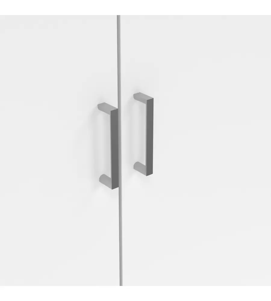 ARMADIO MULTIFUNZIONE 2 ANTE BIANCO 70X36X180,9 CM