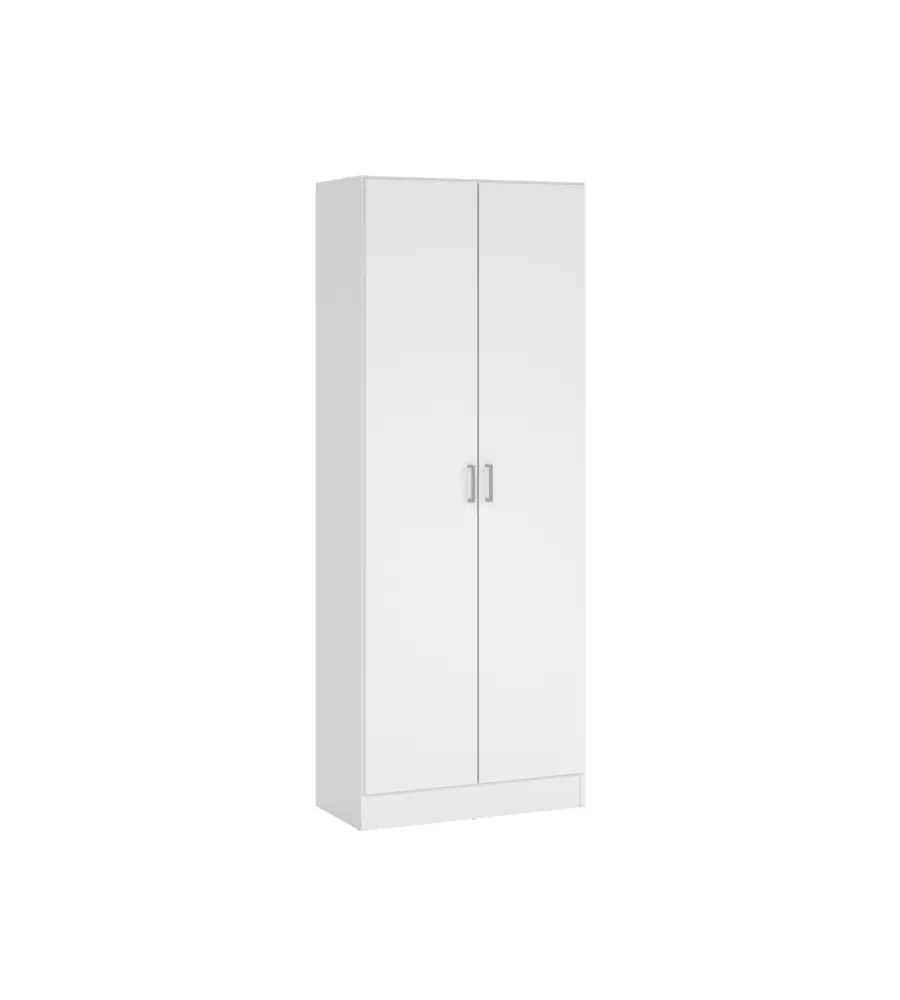 ARMADIO MULTIFUNZIONE 2 ANTE BIANCO 70X36X180,9 CM