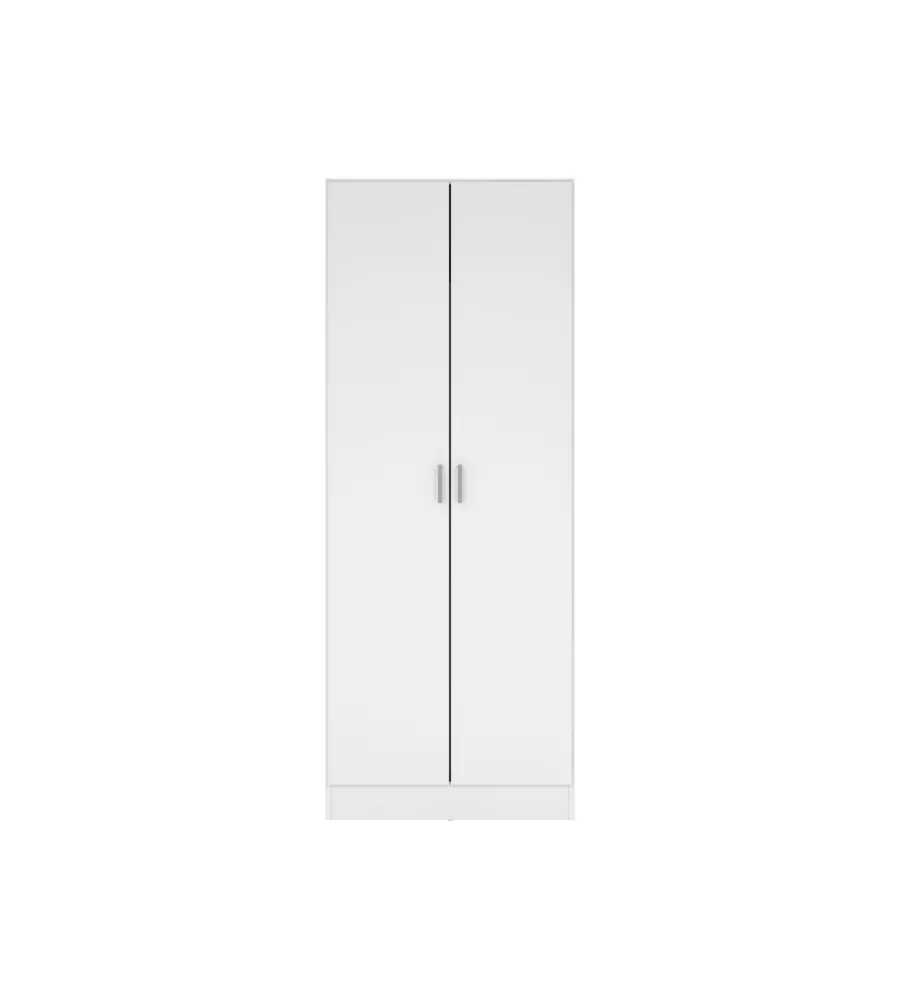 ARMADIO MULTIFUNZIONE 2 ANTE BIANCO 70X36X180,9 CM