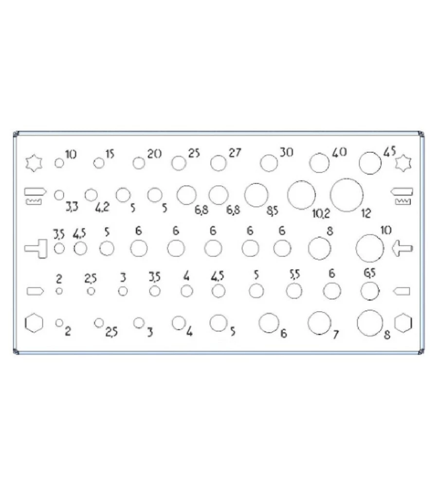 PORTA PUNTE FAMI IN ACCIAIO INOX 15,5X8,4X3,9 CM