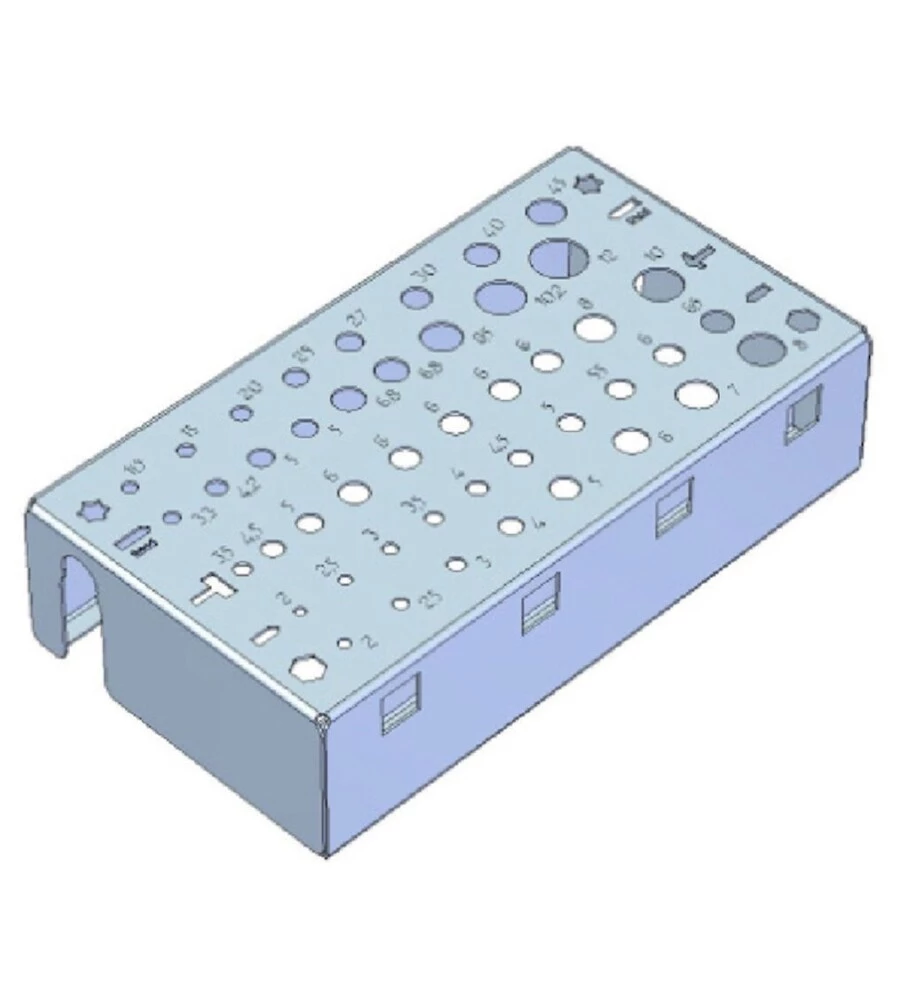 PORTA PUNTE FAMI IN ACCIAIO INOX 15,5X8,4X3,9 CM