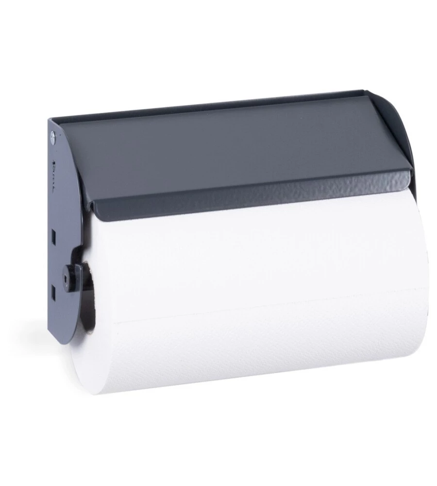 PORTA ROTOLO DA PARETE FAMI PER PANNELLO FORO QUADRO IN ACCIAIO ANTRACITE Ø 13 CM
