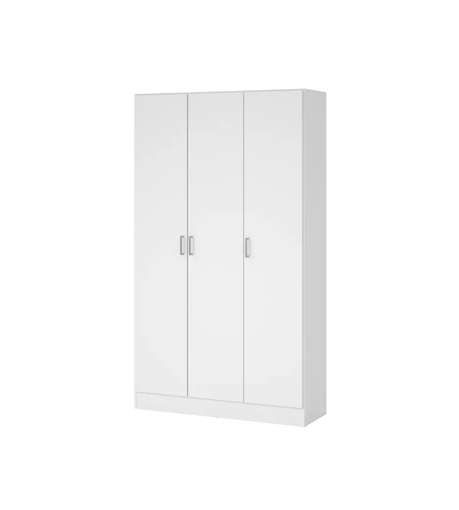 ARMADIO MULTIFUNZIONE 3 ANTE BIANCO 104,2X36X180,9 CM