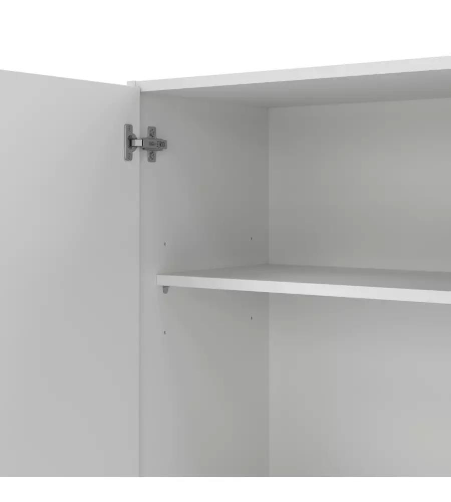 ARMADIO MULTIFUNZIONE 3 ANTE BIANCO 104,2X36X180,9 CM