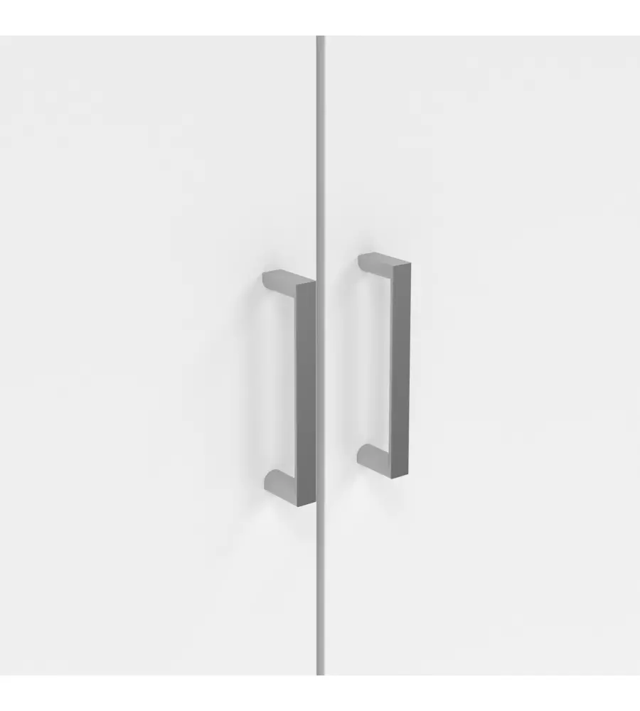 ARMADIO MULTIFUNZIONE 3 ANTE BIANCO 104,2X36X180,9 CM