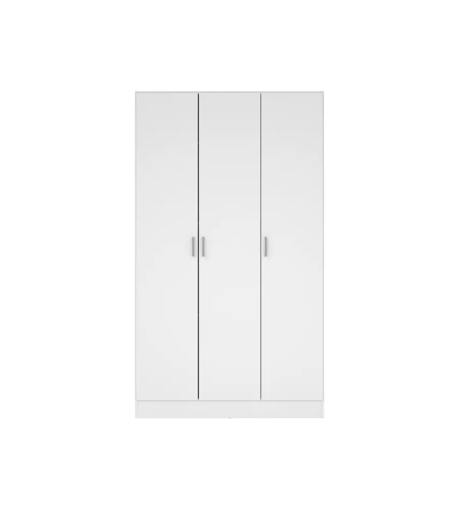 ARMADIO MULTIFUNZIONE 3 ANTE BIANCO 104,2X36X180,9 CM
