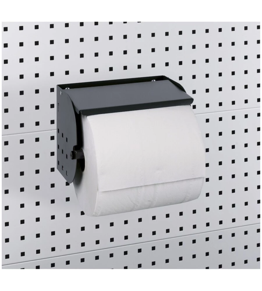 PORTA ROTOLO DA PARETE FAMI PER PANNELLO FORO QUADRO IN ACCIAIO ANTRACITE Ø 24/30 CM