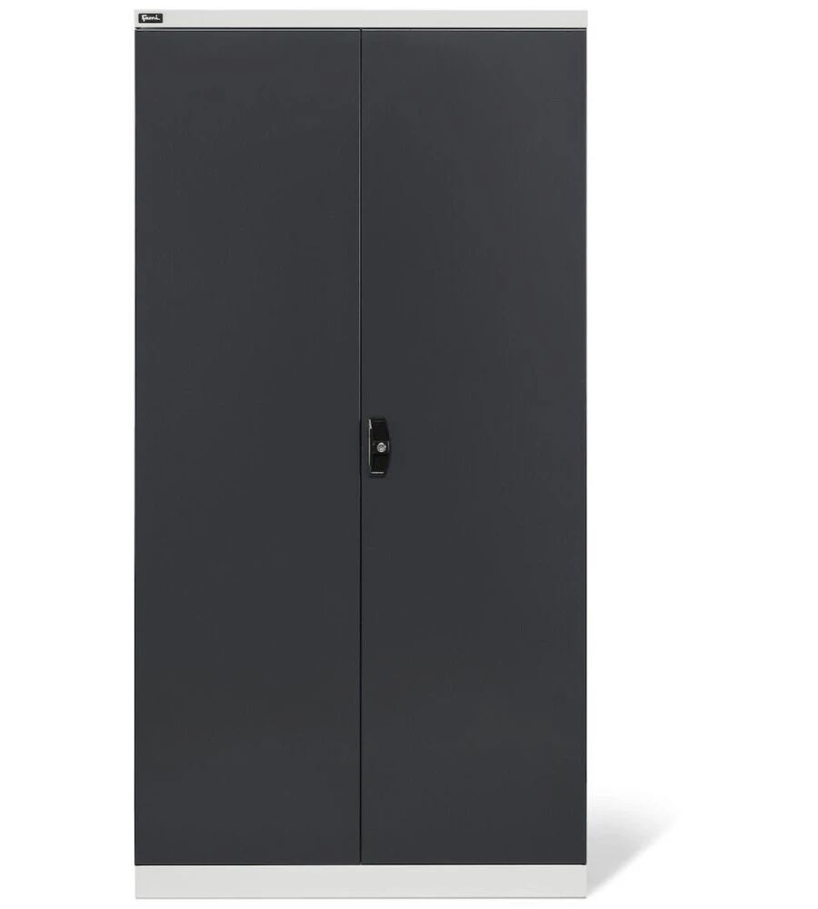ARMADIO INDUSTRIALE PER GARAGE FAMI "PERFORM 14001" 2 ANTE, 4 RIPIANI IN METALLO ANTRACITE 102,3X55,5X200 CM