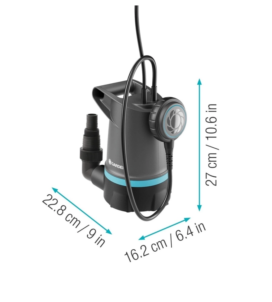POMPA SOMMERSA X ACQUA PULITA 550W D. 1 MM.