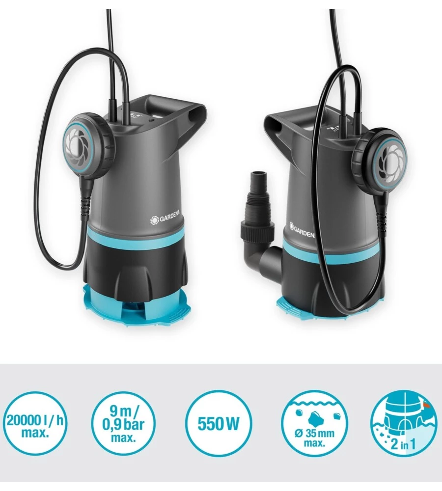 POMPA SOMMERSA 2 IN 1