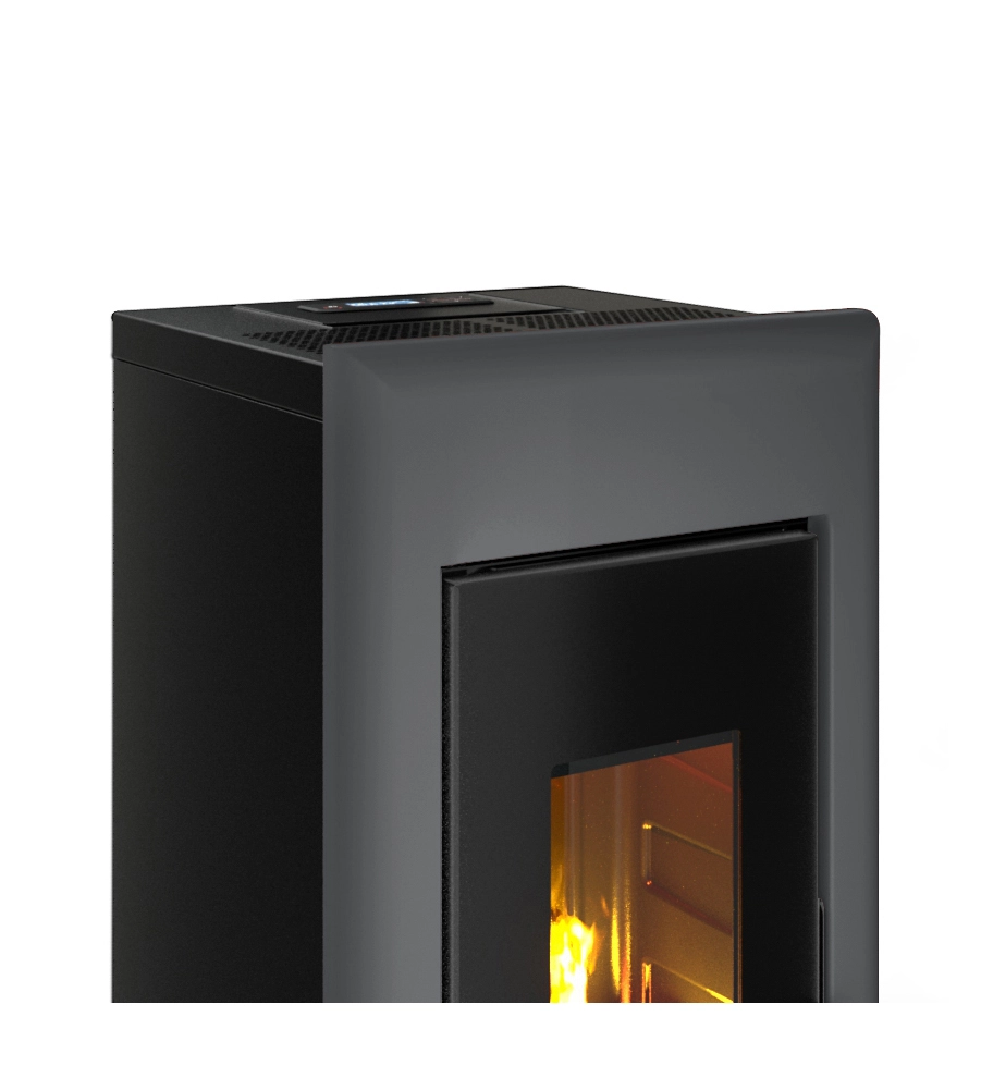 STUFA A PELLET ERMETICA FREEPOINT "ONE 7 T2" TITANIO 7 KW