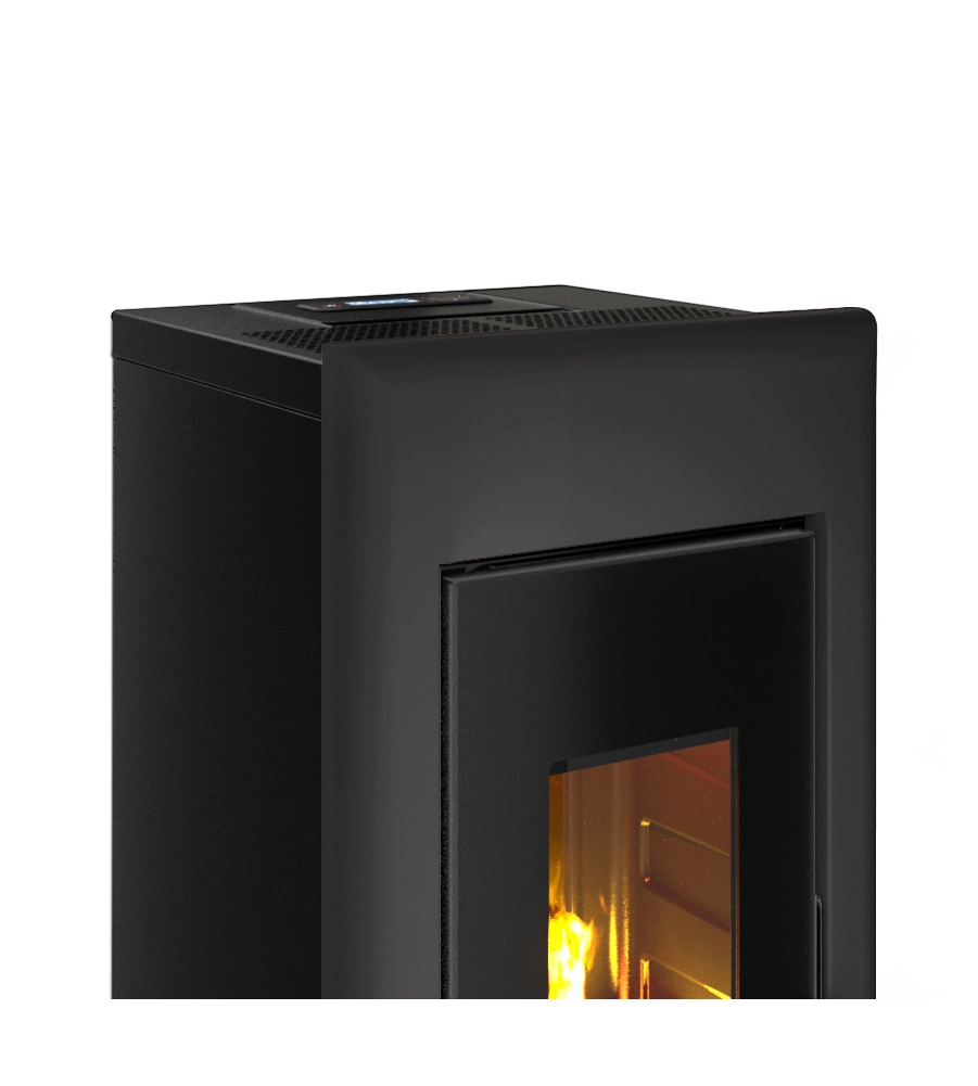 STUFA A PELLET ERMETICA FREEPOINT "ONE 7 T2" ANTRACITE 7 KW