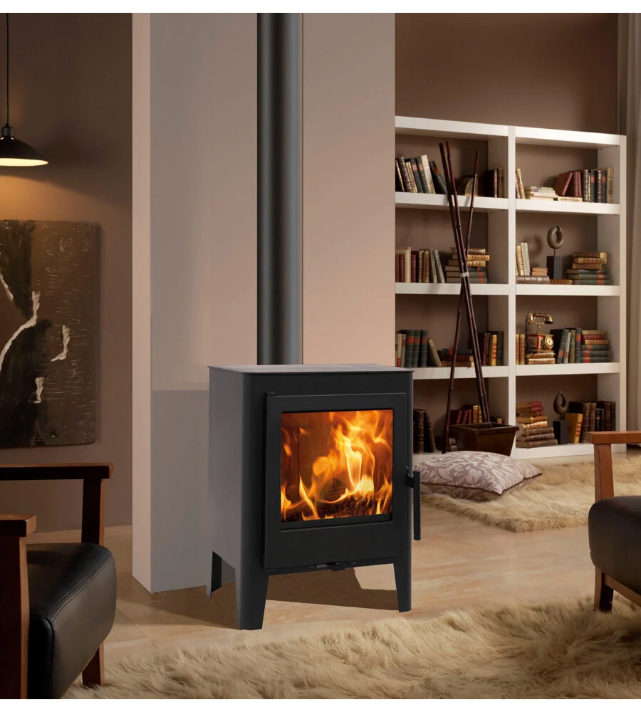 STUFA A LEGNA PANADERO "SKARA" NERO 5,9 KW