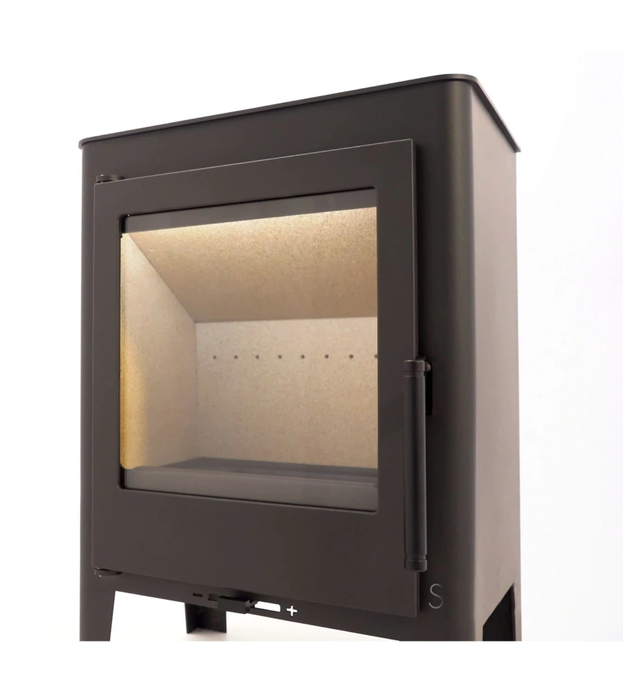 STUFA A LEGNA PANADERO "SKARA" NERO 5,9 KW