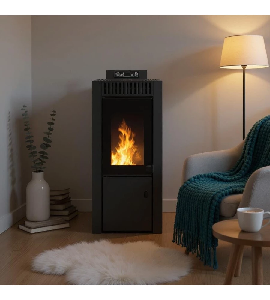 STUFA A PELLET PIROX "ISABEL" NERO 8 KW