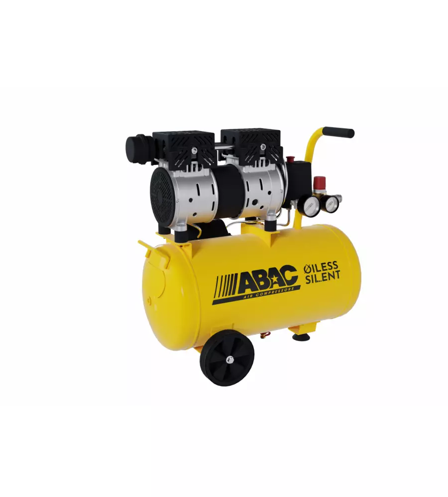 COMPRESSORE ARIA SILENZIATO ABAC "POLE POSITION" 24 LITRI 1 HP