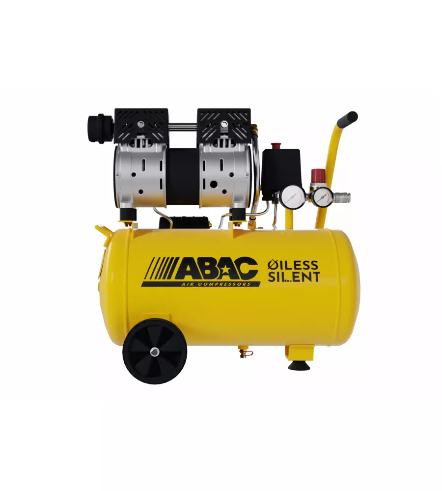 COMPRESSORE ARIA SILENZIATO ABAC "POLE POSITION" 24 LITRI 1 HP