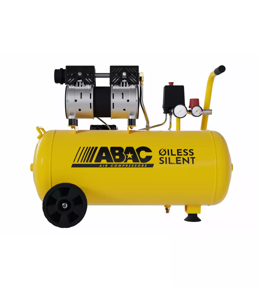 COMPRESSORE ARIA SILENZIATO ABAC "MONTECARLO XT SIL 10" 50 LITRI 1 HP