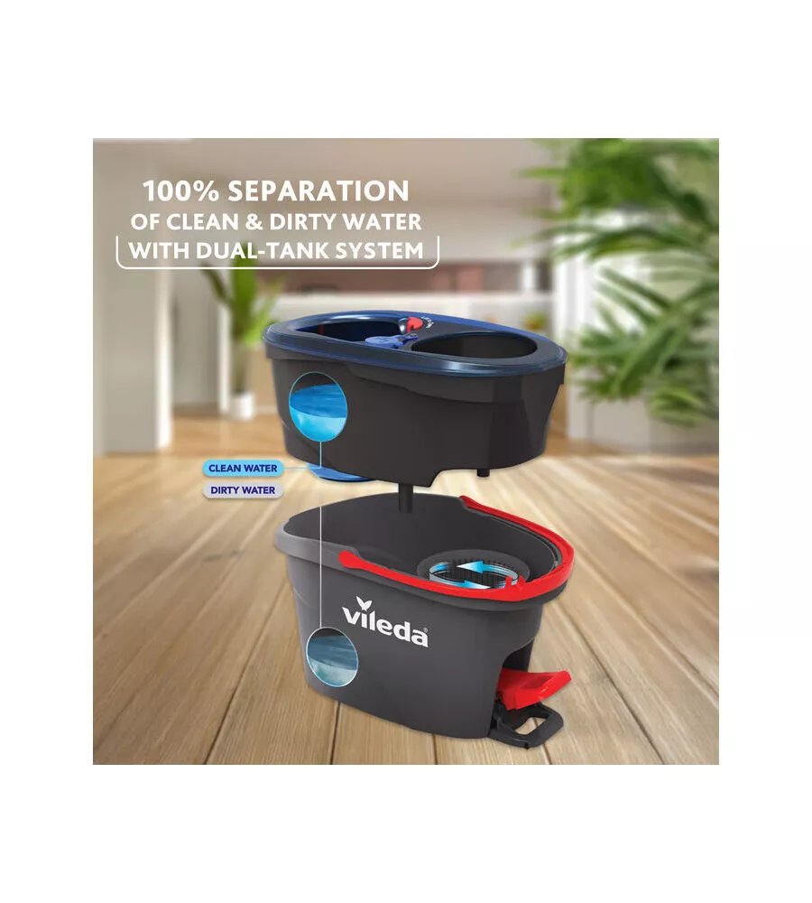 Lavapavimenti Vileda "Spin Mop H2Pro" con sistema a pedale