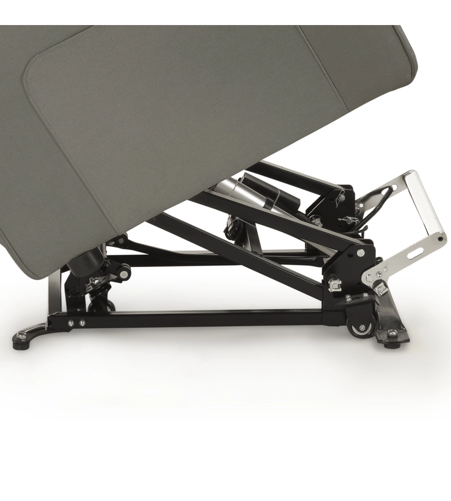 POLTRONA BELLAHOME "DIVA" CON RECLINER IN TESSUTO TORTORA 73X77X106 CM