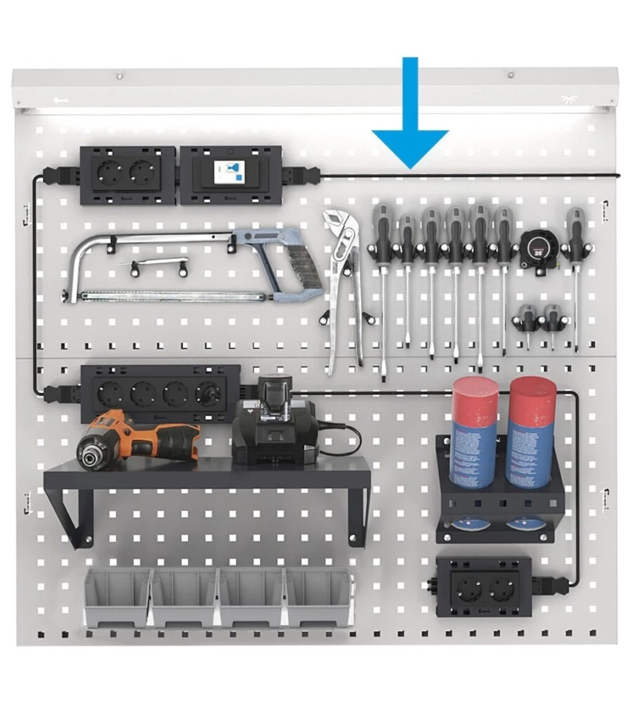 Cavo di collegamento con presa Fami nero 3 m
