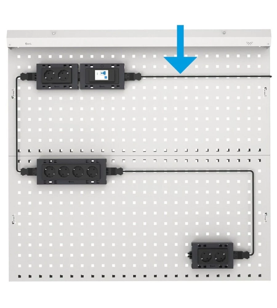 Cavo di collegamento con presa Fami nero 3 m