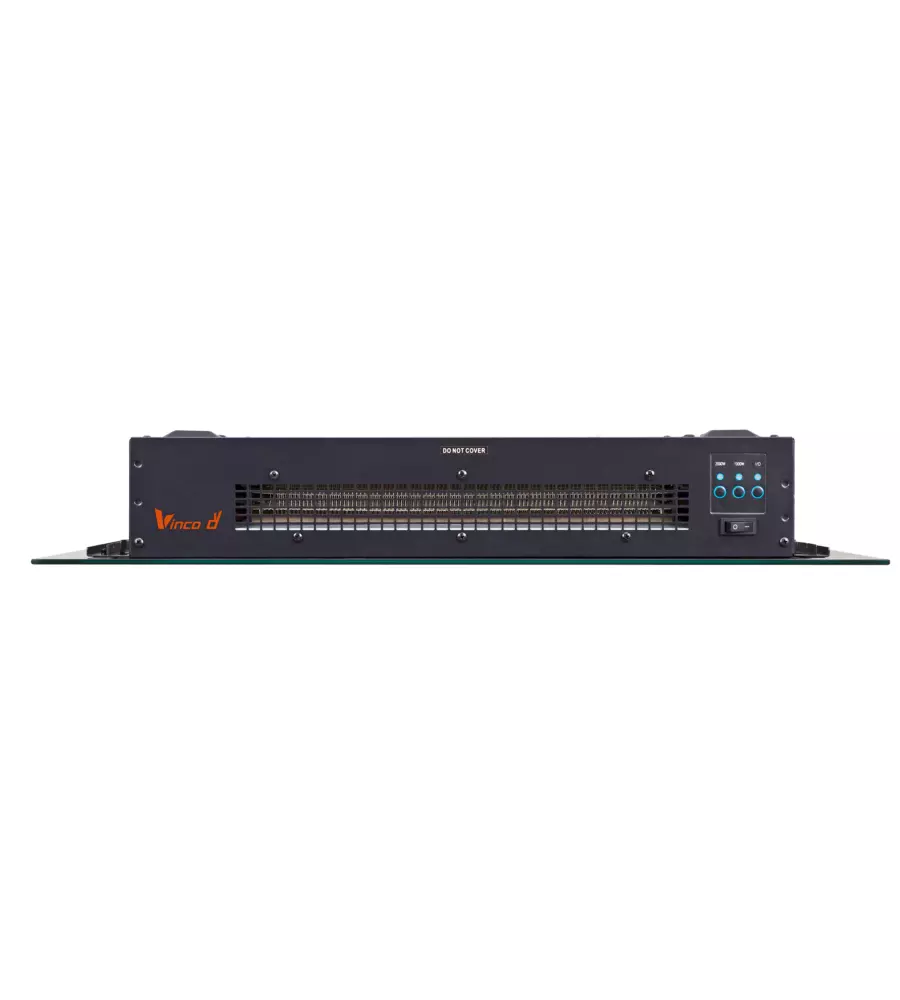 CAMINETTO ELETTRICO DA PARETE VINCO NERO 2000 W - COD. 70410