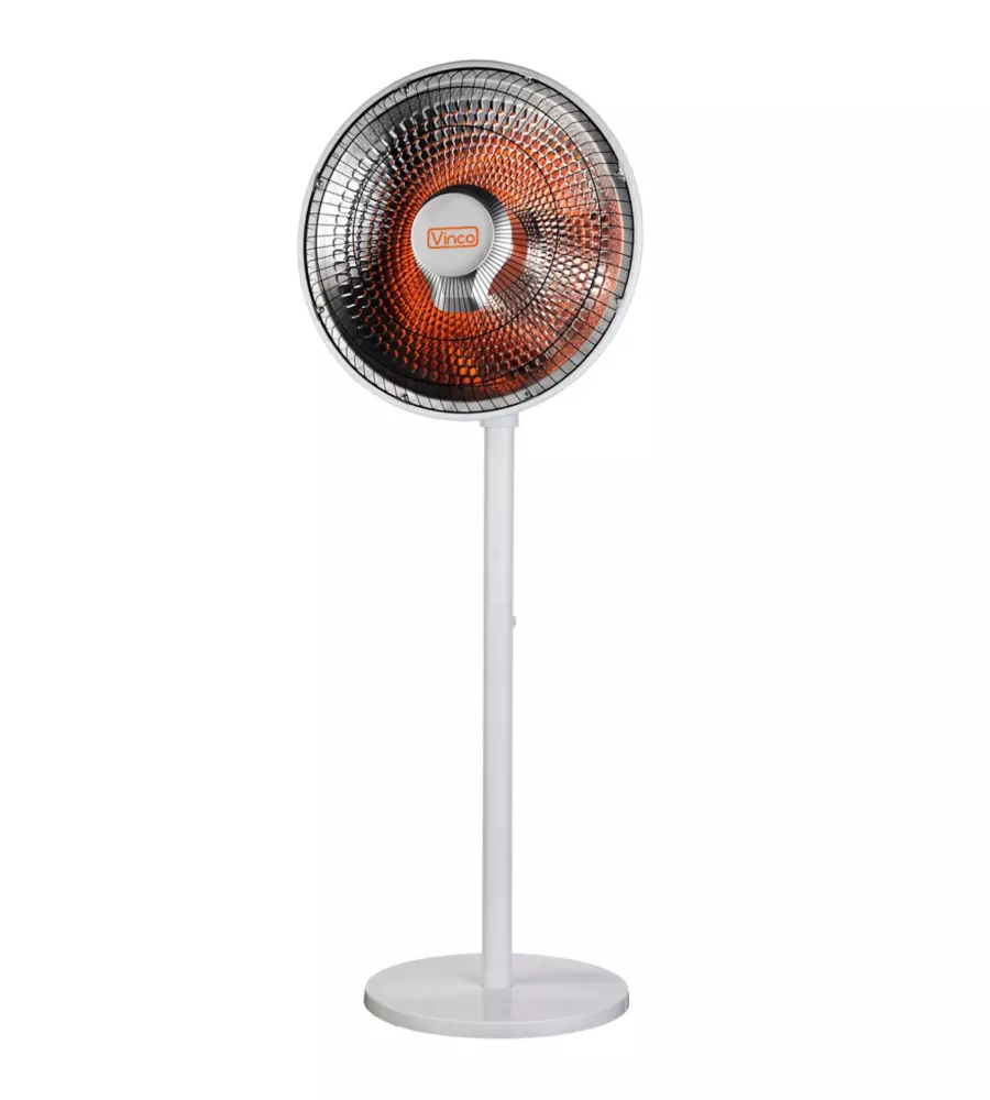 STUFA DA TERRA PIANTANA VINCO IN FIBRA DI CARBONIO BIANCO 1 KW - COD. 70184