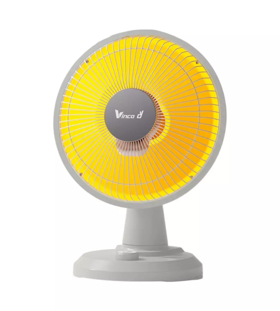 STUFA DA TAVOLO A PARABOLA VINCO IN FIBRA DI CARBONIO BIANCO 600 W - COD. 70186