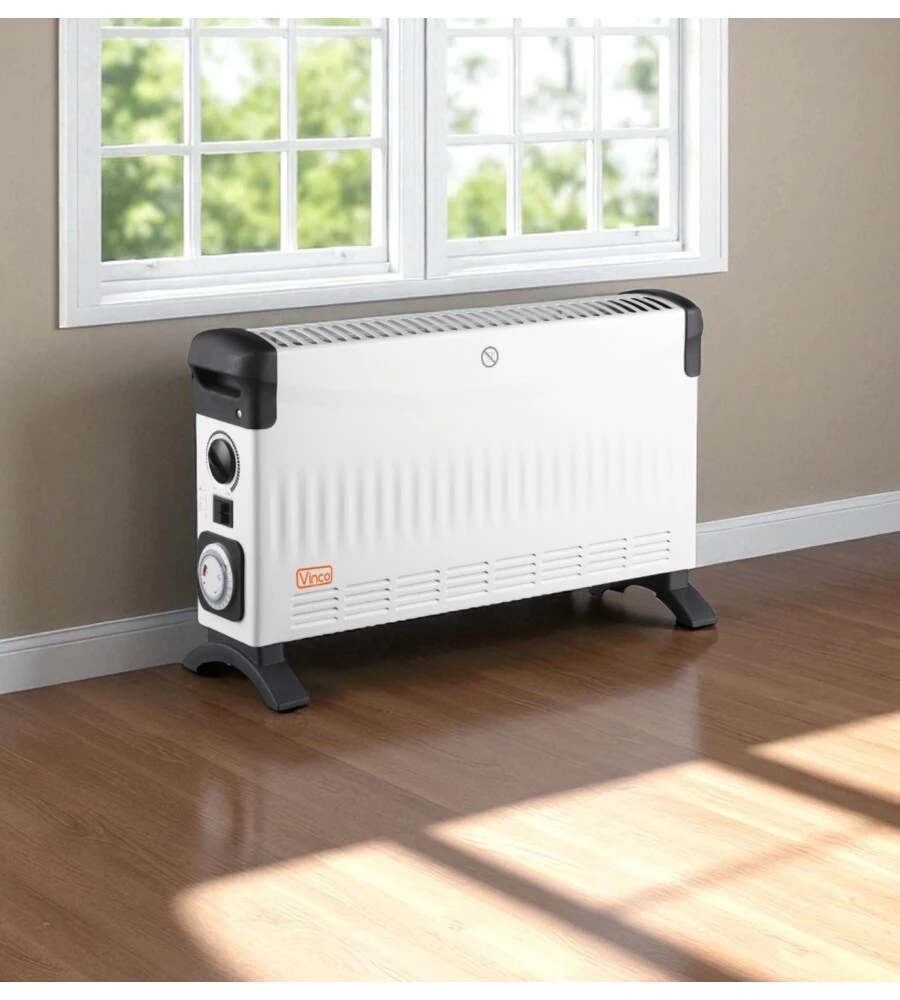 TERMOCONVETTORE DA PAVIMENTO VINCO "TURBO" BIANCO 2000 W - COD. 70507