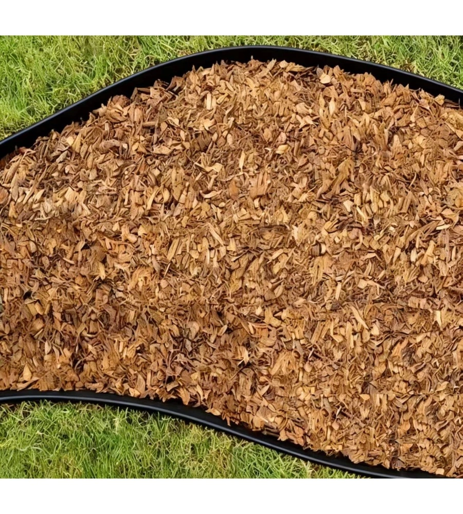 Bordura da esterno EuroGarden in plastica grigio con 6 picchetti 5 metri