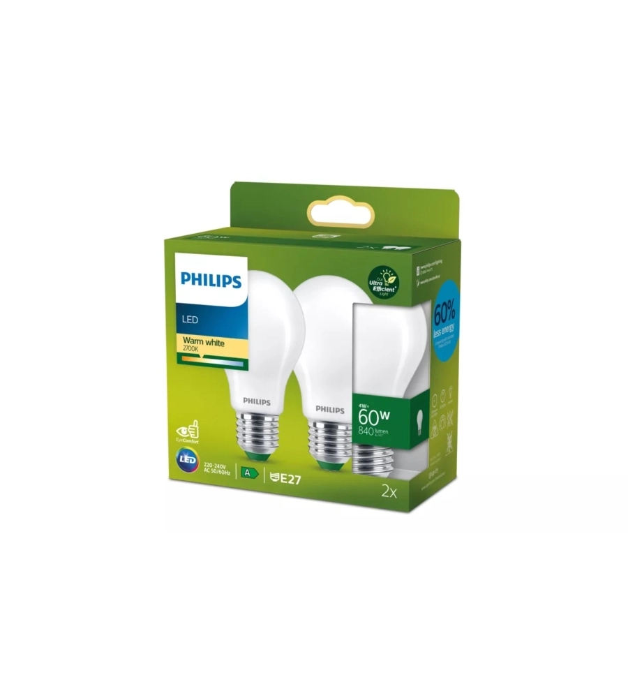 Lampadina smart led a filamento smerigliata Philips 840lm