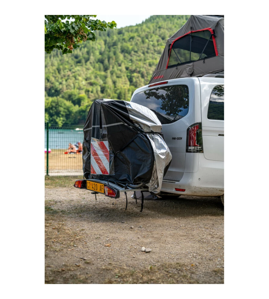 COPERTURA PER PORTABICI SU GANCIO TRAINO NORDRIVE 190X50X130 CM - N60058