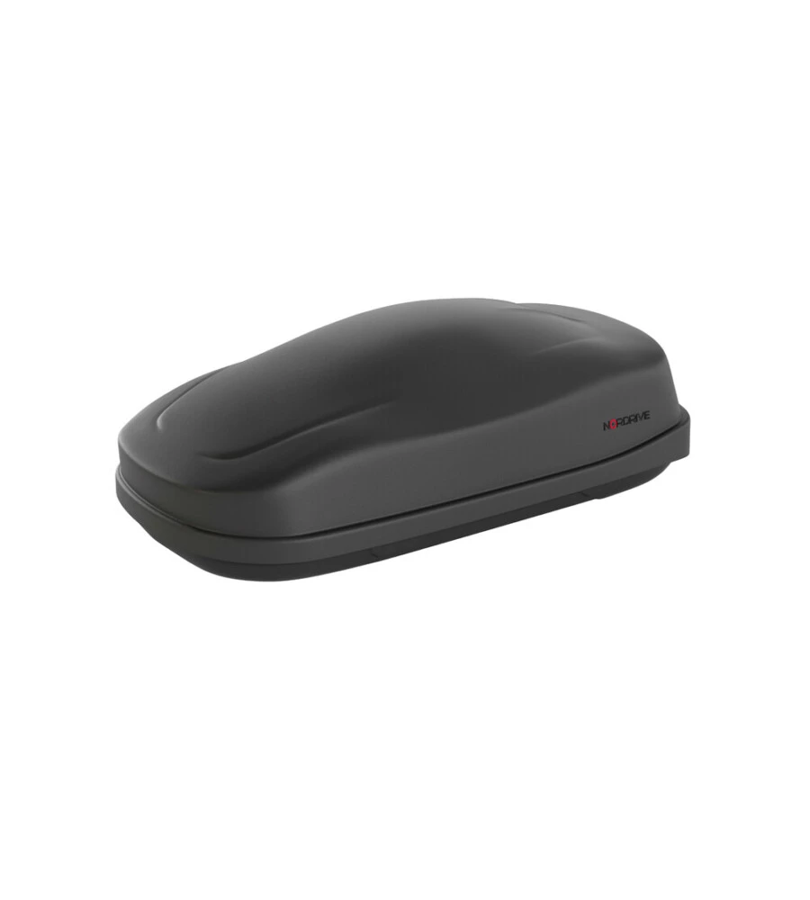 BOX TETTO PER AUTO NORDRIVE 480 LITRI IN ABS NERO GOFFRATO - N60045