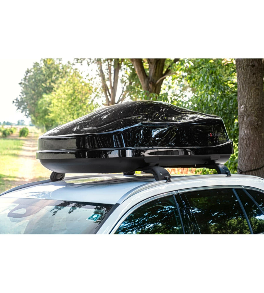 BOX TETTO PER AUTO NORDRIVE 480 LITRI IN PST NERO LUCIDO - N60046