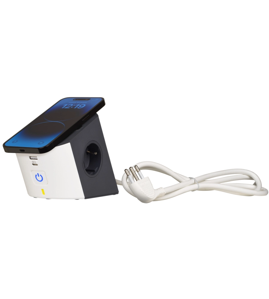 Multipresa da scrivania Bticino con ricarica wireless
