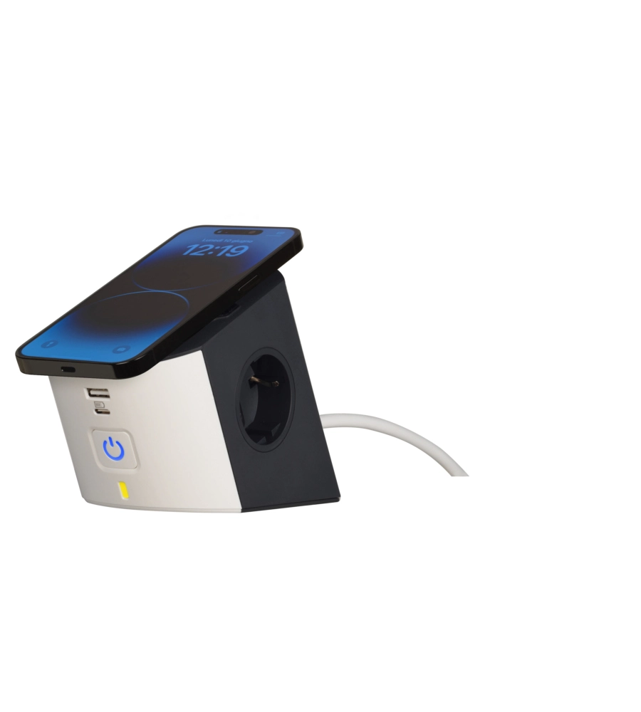 Multipresa da scrivania Bticino con ricarica wireless