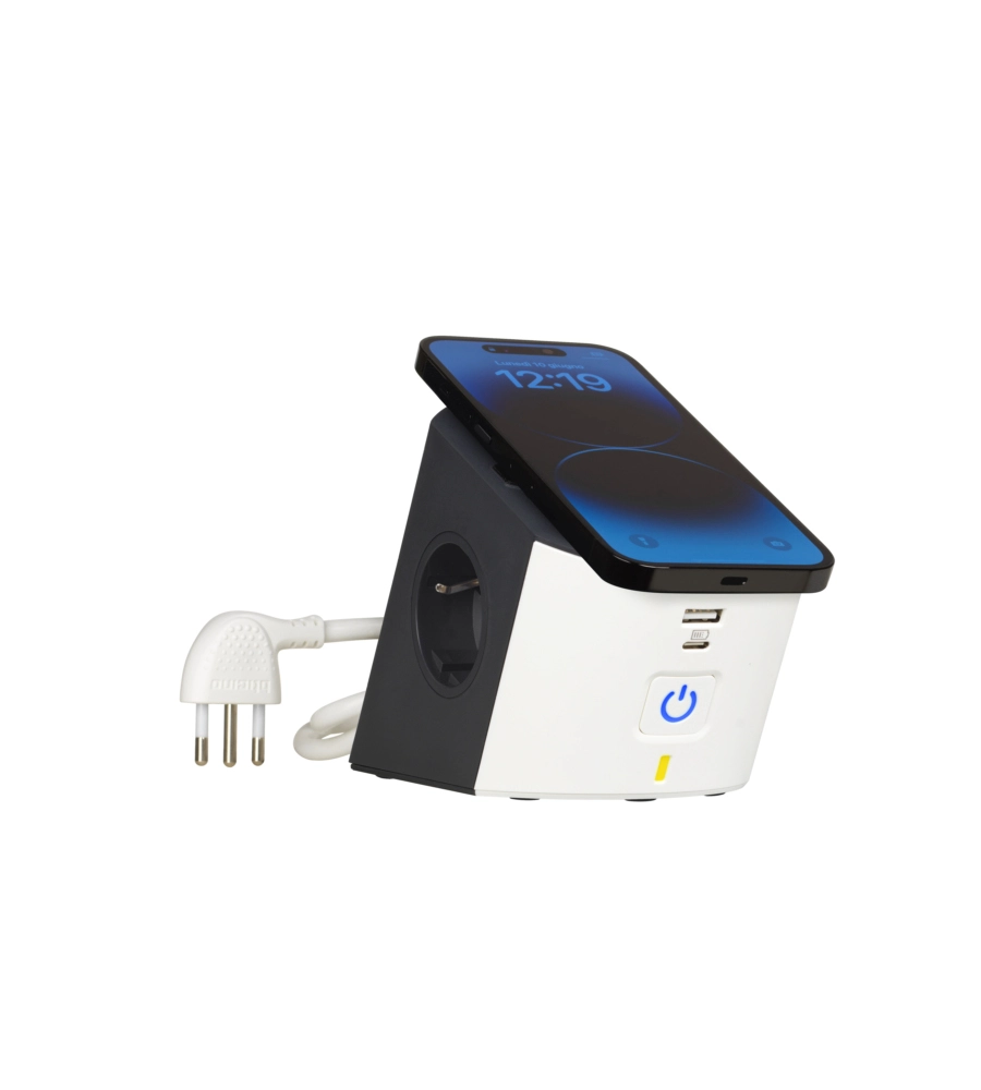 Multipresa da scrivania Bticino con ricarica wireless