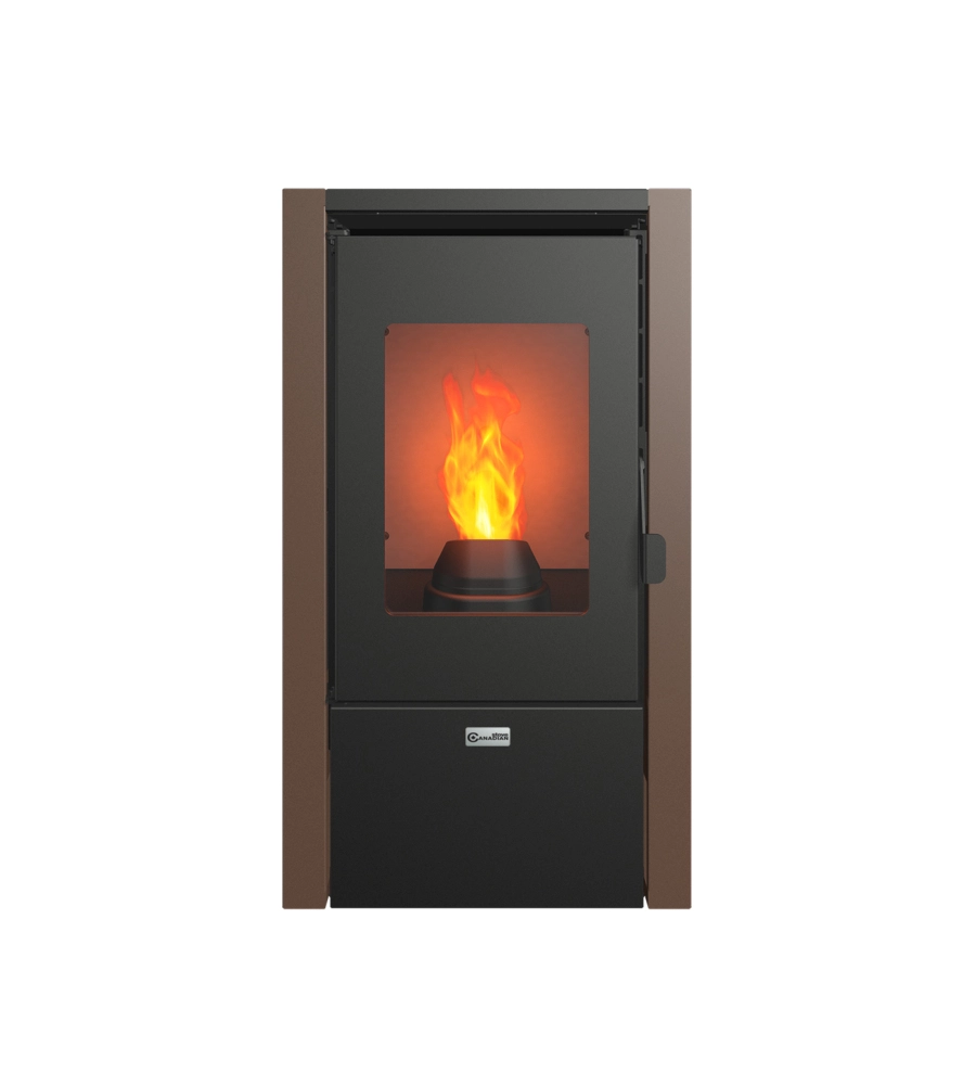 STUFA A PELLET CANADIAN STOVE "KLEO" RUGGINE 6,2 KW