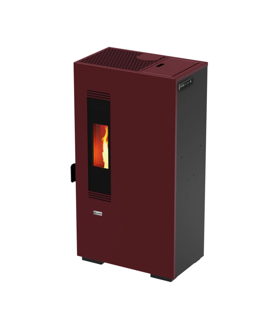 STUFA A PELLET CANADIAN STOVE "SLIMMY 6" BORDEAUX 6 KW