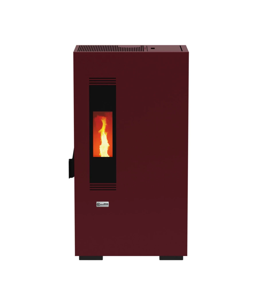 STUFA A PELLET CANADIAN STOVE "SLIMMY 6" BORDEAUX 6 KW