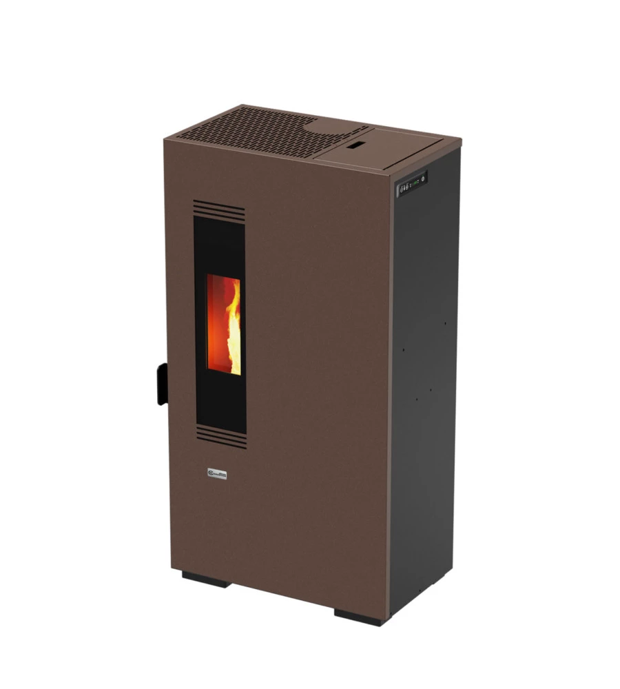 STUFA A PELLET CANADIAN STOVE "SLIMMY 6" RUGGINE 6 KW
