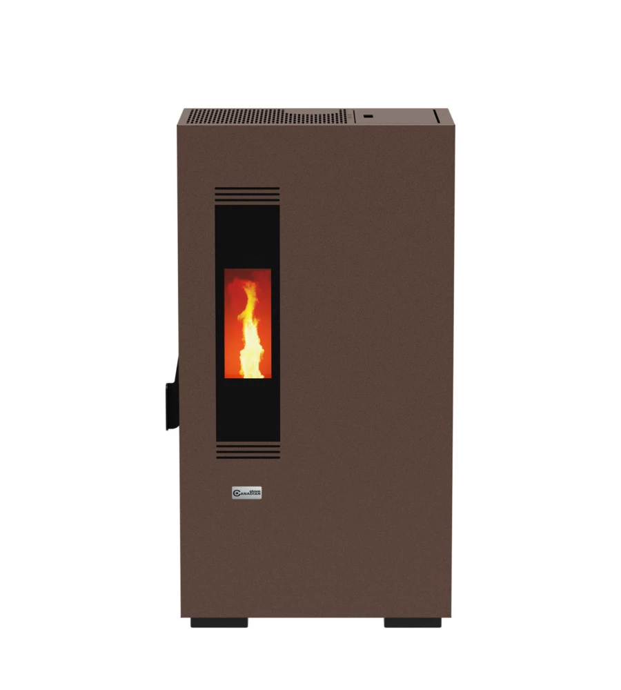 STUFA A PELLET CANADIAN STOVE "SLIMMY 6" RUGGINE 6 KW