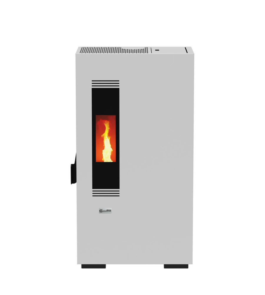 STUFA A PELLET CANADIAN STOVE "SLIMMY 6" BIANCO 6 KW