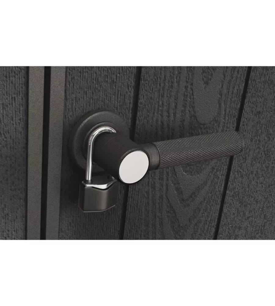 CASETTA DA GIARDINO KETER "PENT 9X7" IN RESINA MARRONE CON PORTA BATTENTE DOPPIA 277X218X226 CM
