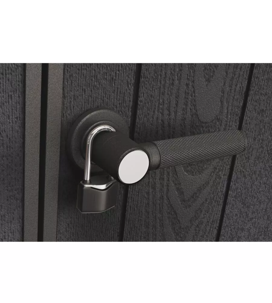CASETTA DA GIARDINO KETER "PENT 11X7" IN RESINA MARRONE CON PORTA BATTENTE DOPPIA 340X218X246 CM