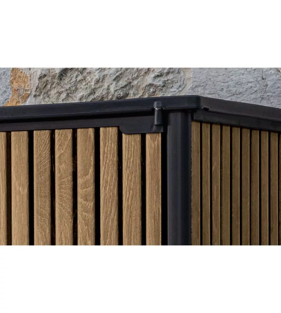 PORTATTREZZI MULTIUSO KETER "VERTICAL SHED VENETIAN" IN RESINA EFFETTO LEGNO 140X73,6X170,4 CM