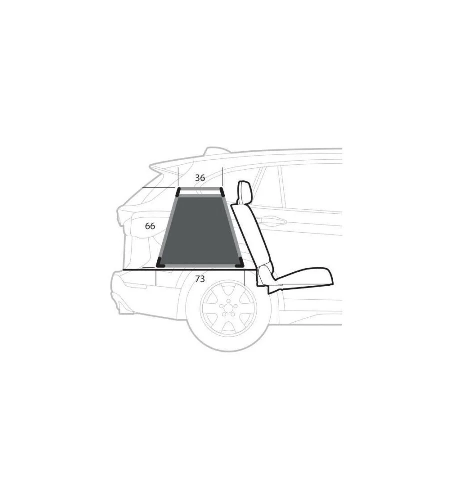 Trasportino animali per auto Lampa "Premium Type 3" in lega di alluminio 83x73x66 cm - cod. 60503
