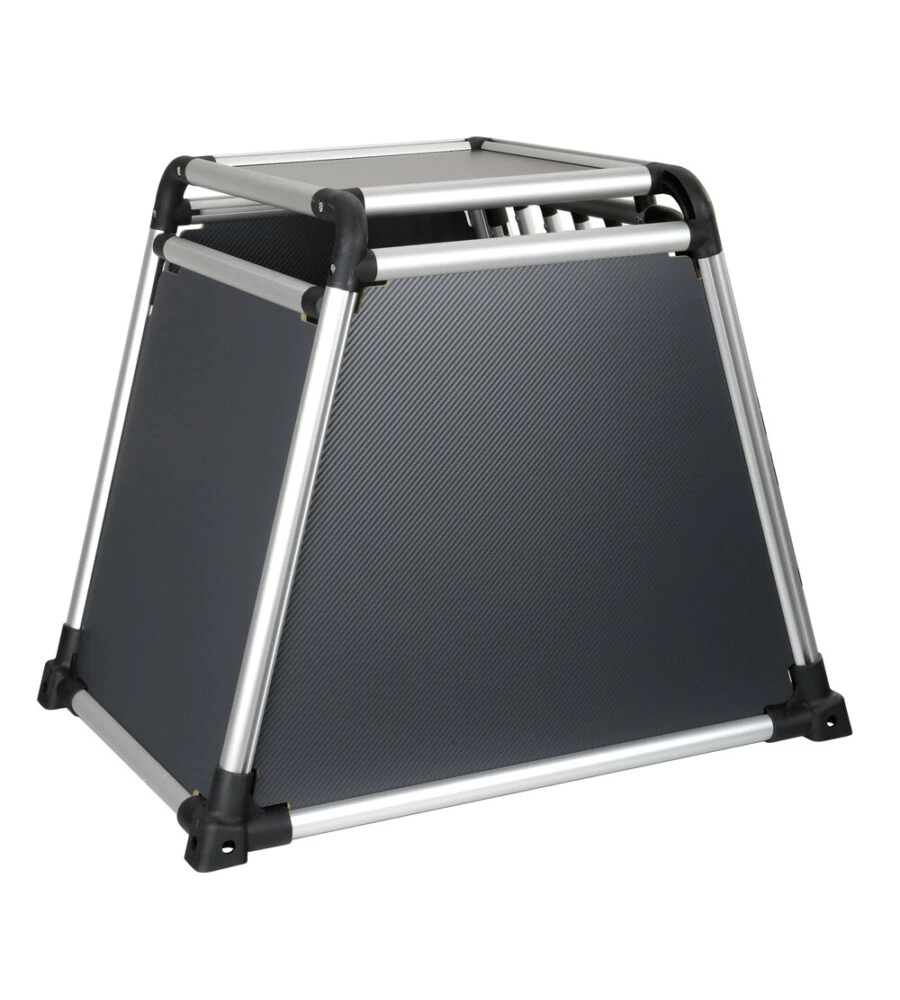 Trasportino animali per auto Lampa "Premium Type 4" in lega di alluminio 55x75x62 cm - cod. 60504