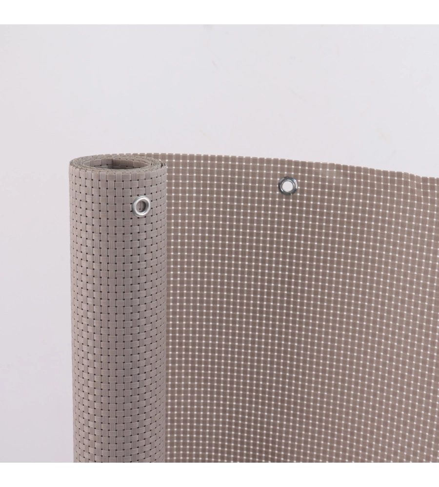 Frangivista da esterno EuroGarden in rotolo con fori grigio 3x1 m